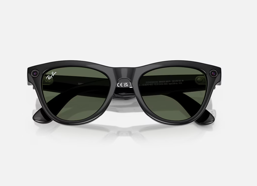 Ray-Ban Meta Skyler Gen 1 High Bridge Fit Shiny Black G-15 Green 52-20 [2]