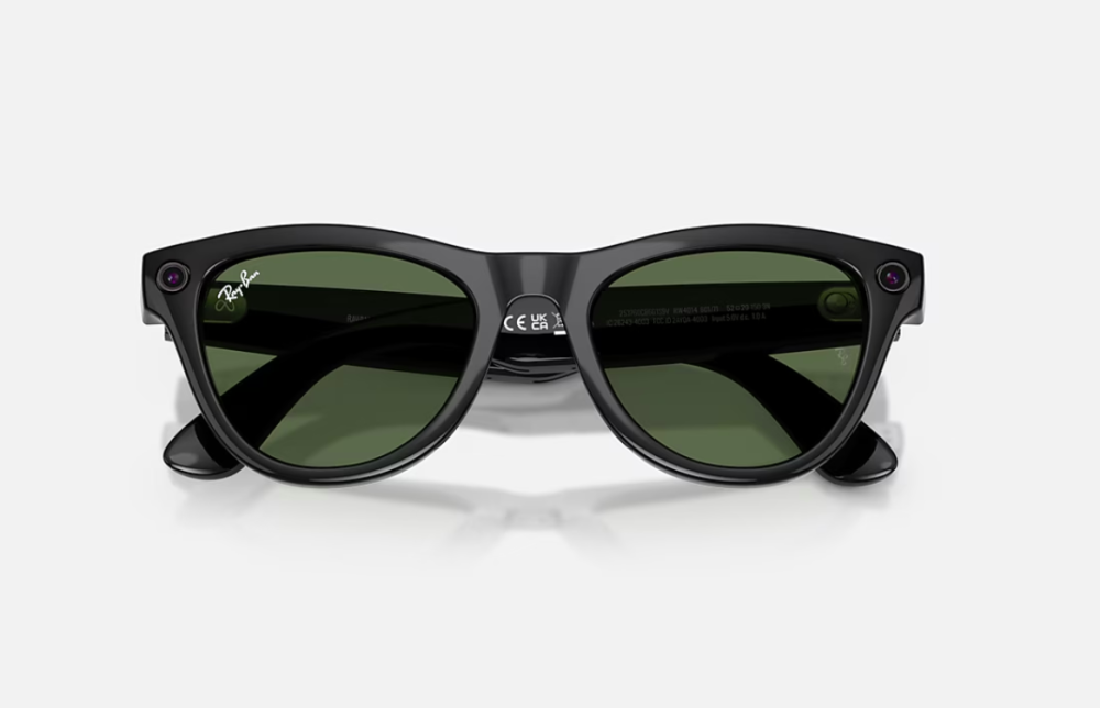 Ray-Ban Meta Skyler Gen 2 High Bridge Fit Shiny Black G-15 Green 52-20 [4]