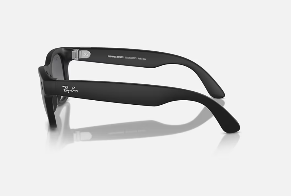 Ray-Ban Meta Wayfarer Gen 1 High Bridge FIT Matte Black Graphite Polarized 50-22 [3]