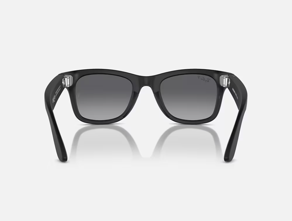 Ray-Ban Meta Wayfarer Gen 1 High Bridge FIT Matte Black Graphite Polarized 50-22 [4]