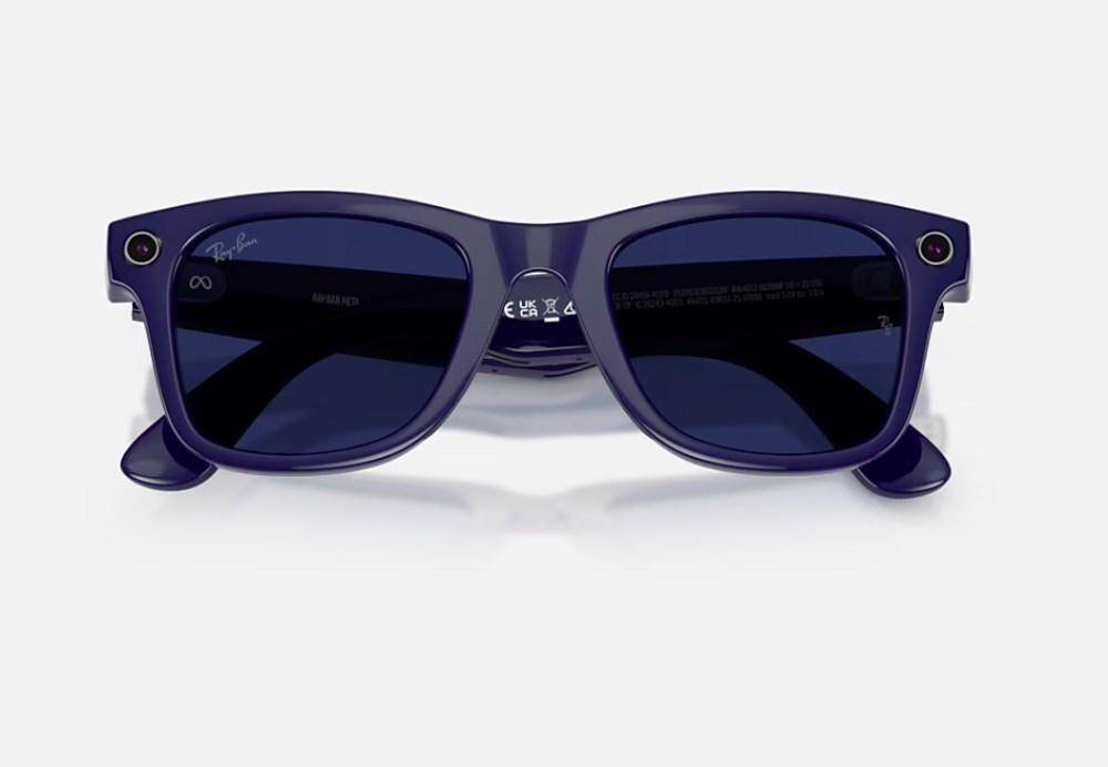 Ray-Ban Meta Wayfarer Gen 2 High Bridge Fit Shiny Cosmic Blue Clear/Sapphire Transitions 50-22 [4]