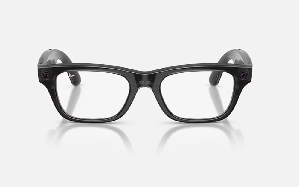 Ray-Ban Meta Blayzer Optics Gen 2 Universal Fit Shiny Transparent Black Demo Lens 54-19 [2]