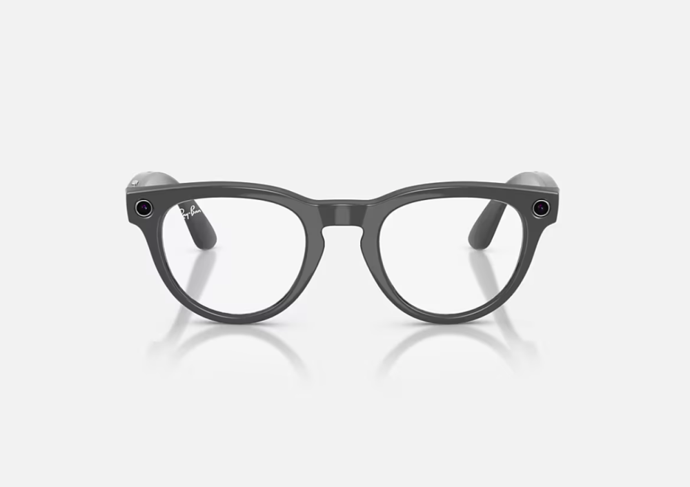 Ray-Ban Meta Headliner Gen 2 High Bridge Fit Shiny Asteroid Grey Clear/Emerald Transitions 50-23 [3]