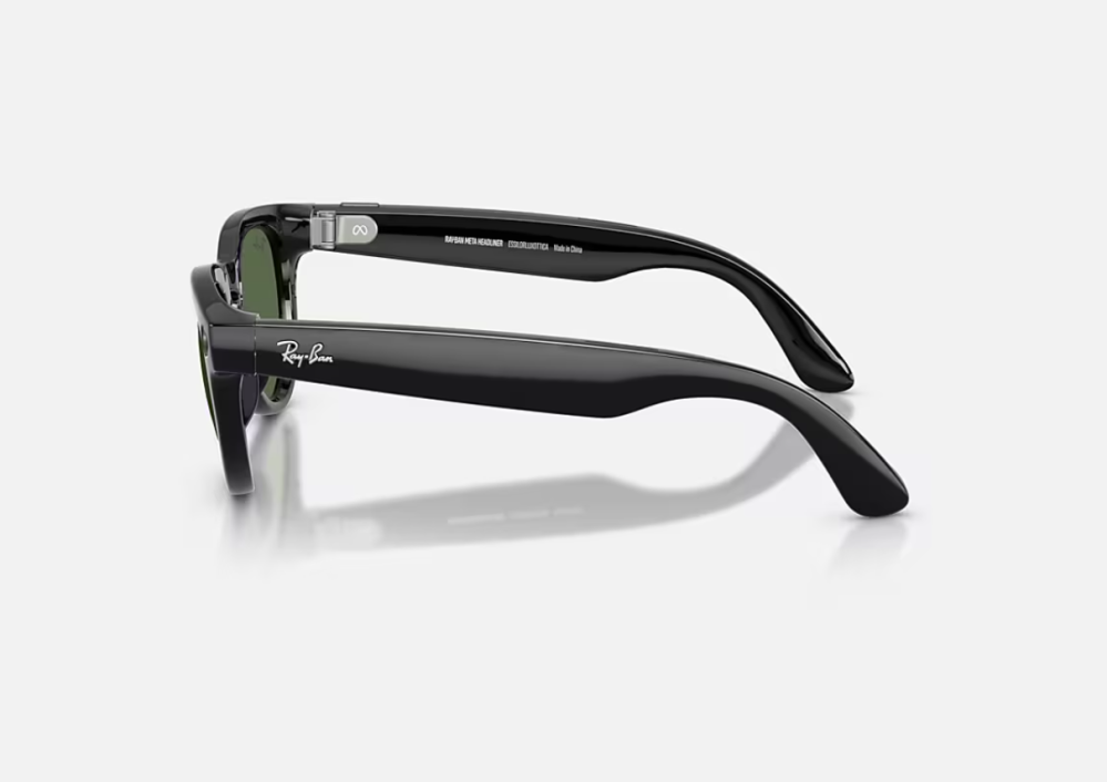 Ray-Ban Meta Headliner Gen 2 Low Bridge Fit Shiny Black G-15 Green 51-23 [3]