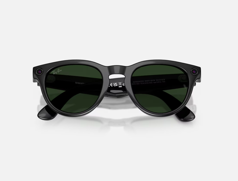 Ray-Ban Meta Headliner Gen 2 High Bridge FIT Shiny Black Graphite Green Transitions 50-23 [4]