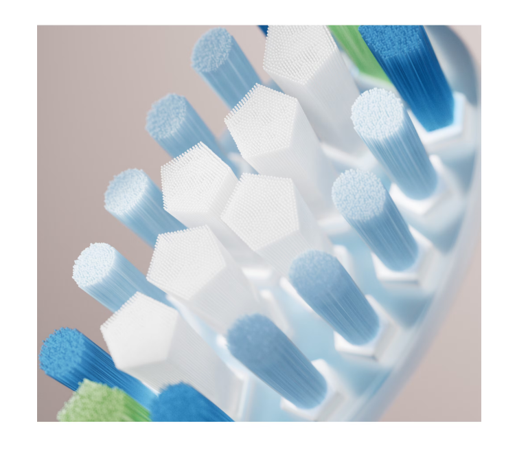 Rezerve PHILIPS Sonicare Plaque Defence HX9044/87, Pachet de 4 capete de periere, Standard, Click-on, Sincronizarea modurilor BrushSync, Alb, L x A x I (mm) 60x25.7x230.5 [2]