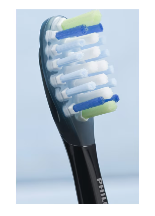 Rezerve PHILIPS Sonicare Plaque Defence HX9044/88, Pachet de 4 capete de periere, Standard, Click-on, Sincronizarea modurilor BrushSync, Negru, L x A x I (mm) 60x25.7x230.5 [3]