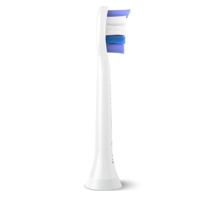 Rezerve PHILIPS Sonicare Sensitive HX6054/87, Pachet de 4 capete de periere, Standard, Click-on, Sincronizarea modurilor BrushSync, Alb, L x A x I (mm) 25.7x60x230.5 [2]