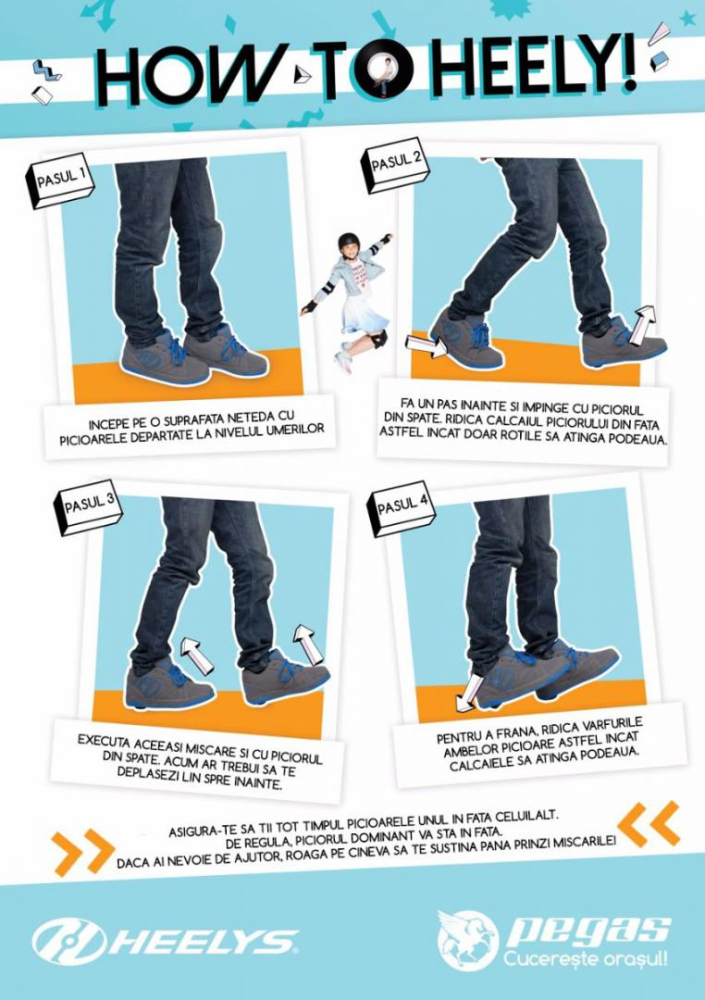 ROLE HEELYS FLOW 34 ALBASTRU NEGRU LIME [4]