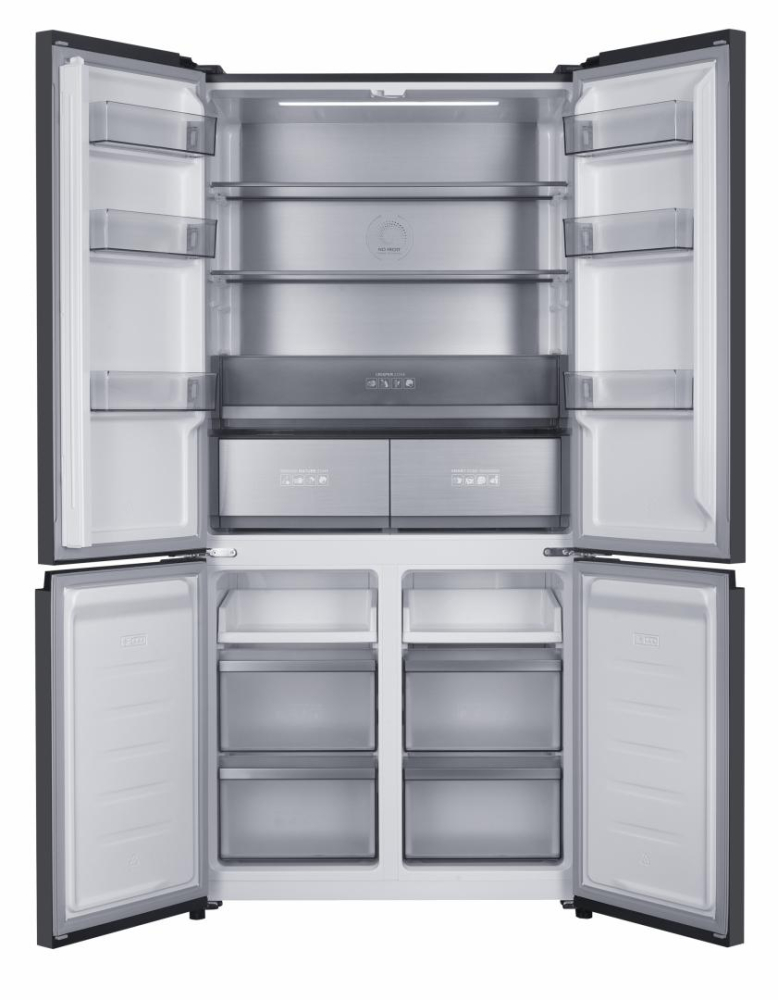 Side by Side HEINNER HSBS-HM505MDSINFDXE++, No Frost, 505 L, Clasa E, Gri antracit texturat [2]