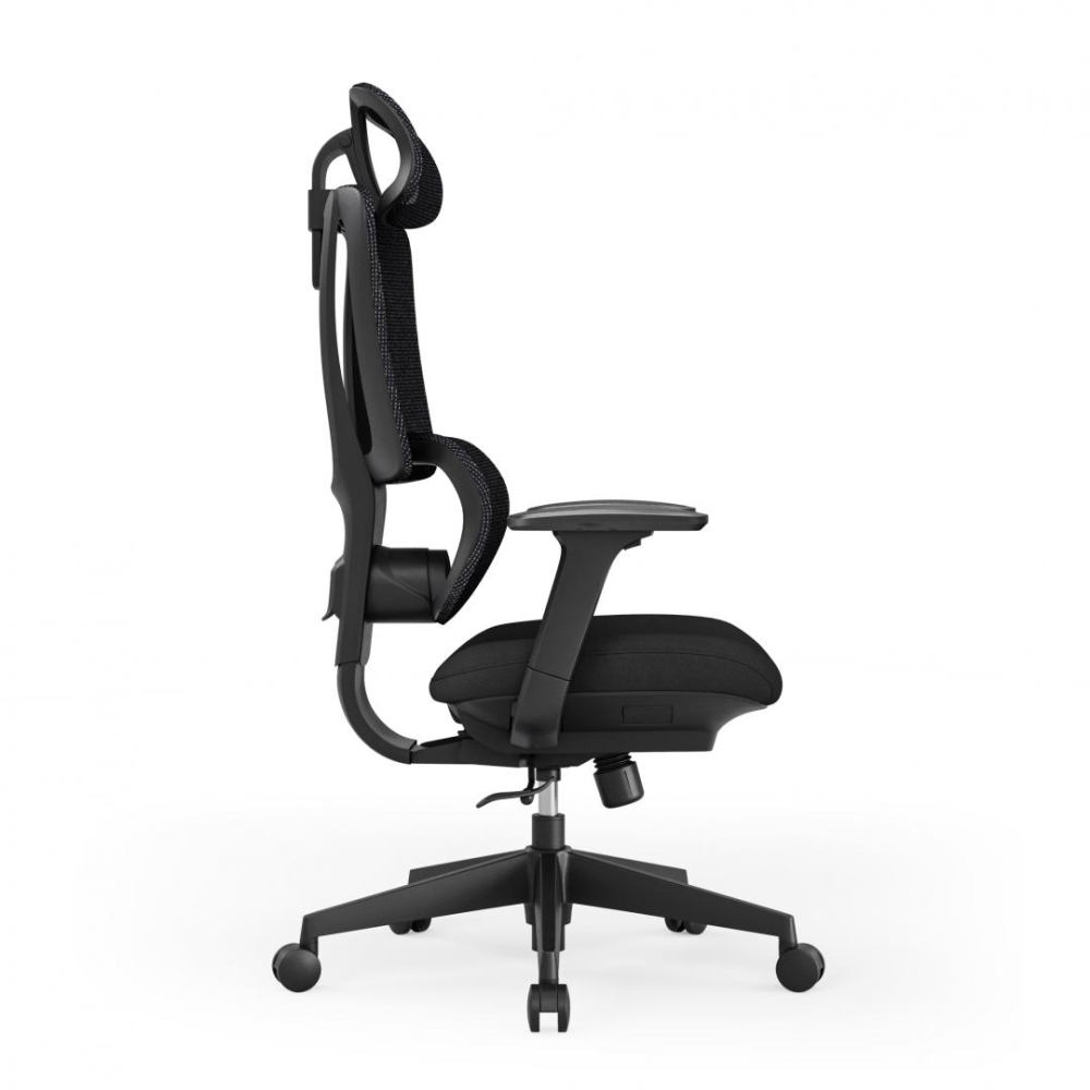 Scaun birou Serioux Aeromesh, Dimensiuni (LxAxÎ): 68,5x67x111-119cm, Capacitate greutate: 150 kg, Material suprafață: Material plasă, Material cadru: Fibră de sticlă de înaltă rezistență, Tip cotieră: [2]