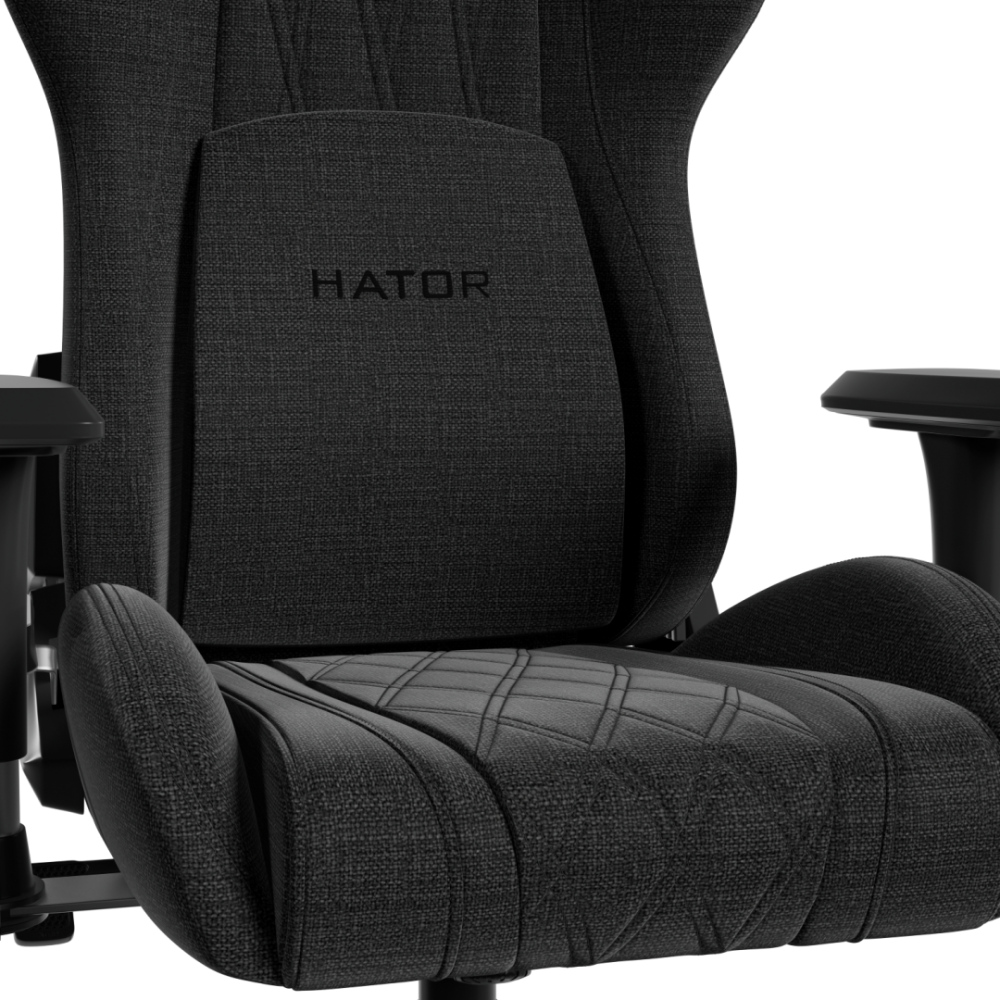 Scaun Gaming Hator Darkside 3M Fabric, pana in 120 kg, Negru [5]