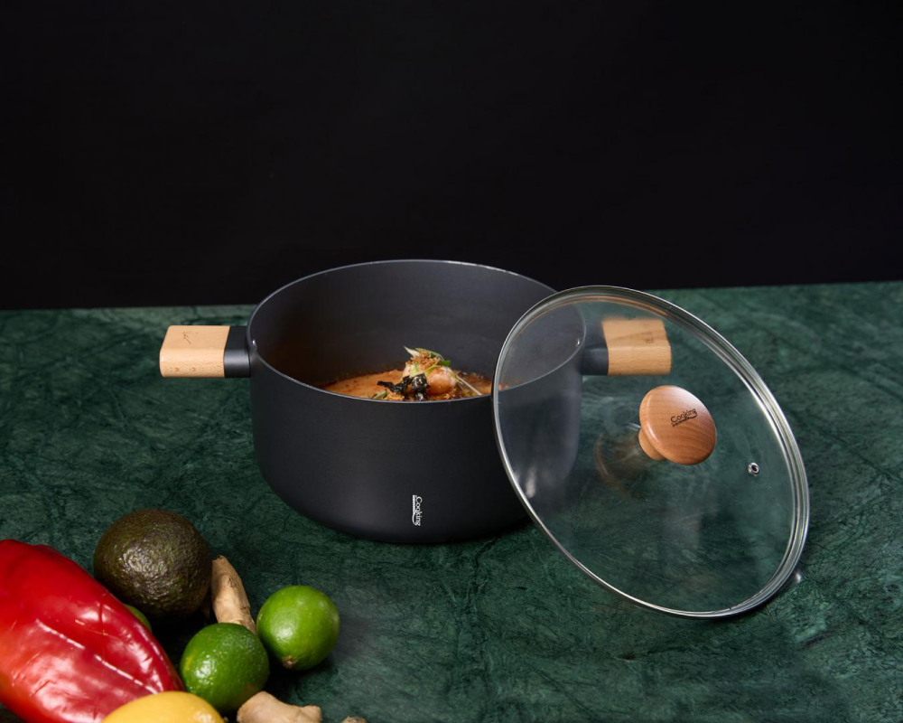 SEMIOALA ALUMINIU + CAPAC 24X12.5 CM, 5.3 L, RIKITO WATANABE, SAMURAI GOURMET, COOKING BY HEINNER [8]