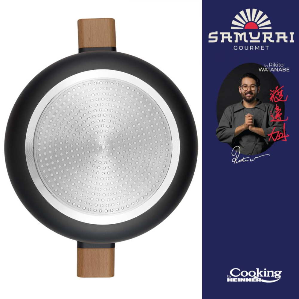 SEMIOALA ALUMINIU + CAPAC 28X14 CM, 7.8 L, RIKITO WATANABE, SAMURAI GOURMET, COOKING BY HEINNER [2]