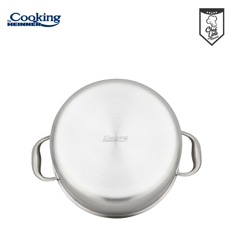 SEMIOALA INOX+CAPAC STICLA IN 3 STRATURI 24x12 CM, 5 L, TITANIUM3, COOKING BY HEINNER [4]