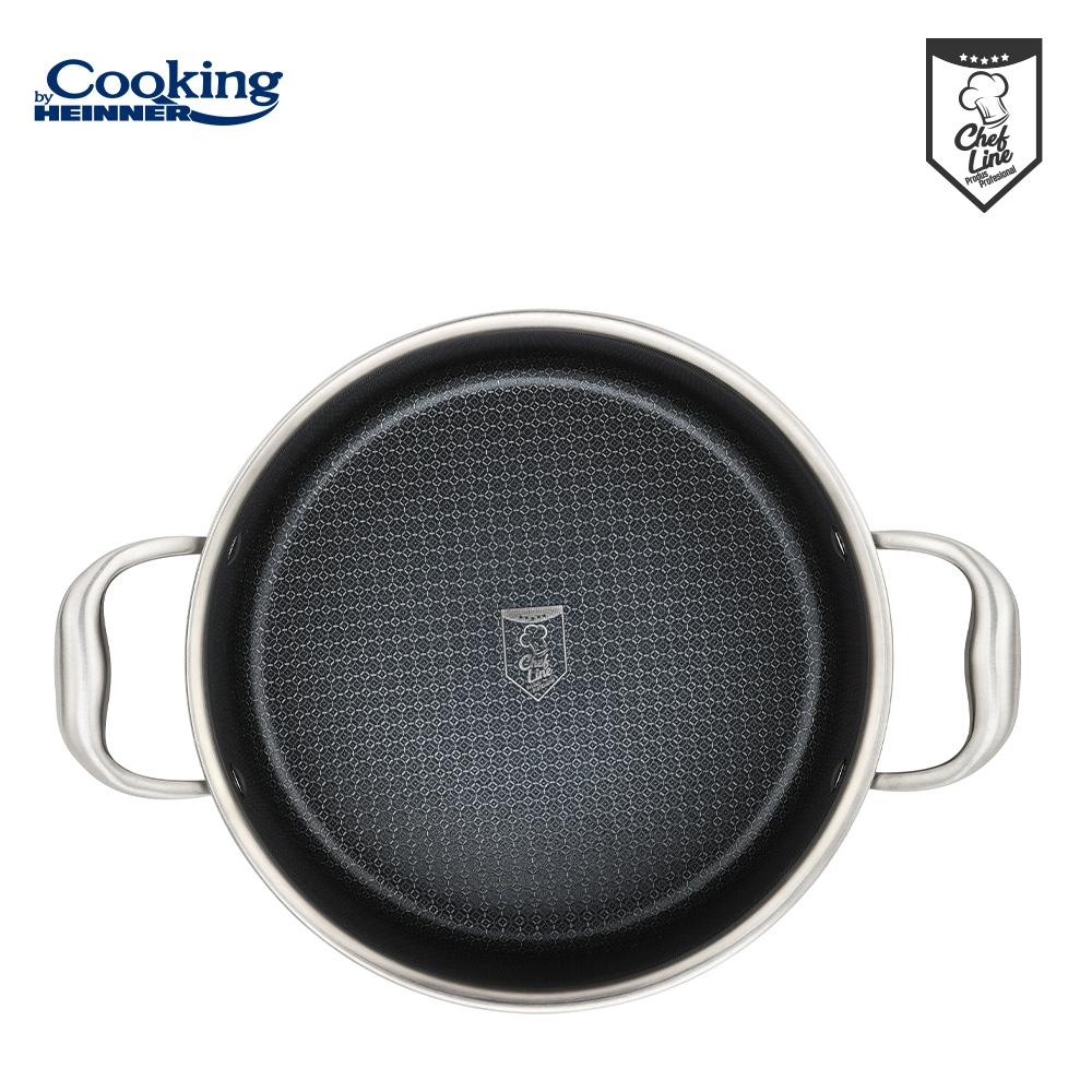 SEMIOALA INOX+CAPAC STICLA IN 3 STRATURI 28x13 CM, 7 L, TITANIUM3, COOKING BY HEINNER [3]