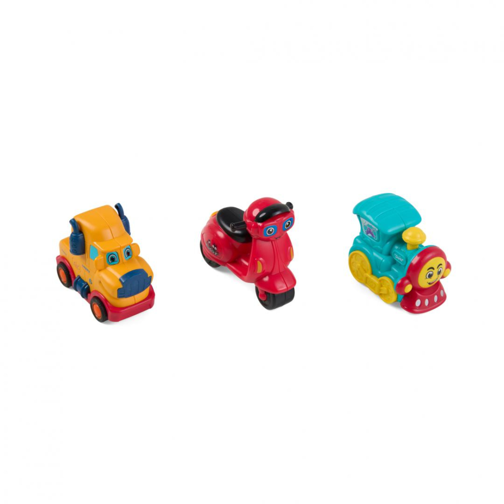 SET 3 VEHICULE ACTIONATE PRIN INERTIE, DIVERSE MODELE SI CULORI, MOMKI [5]