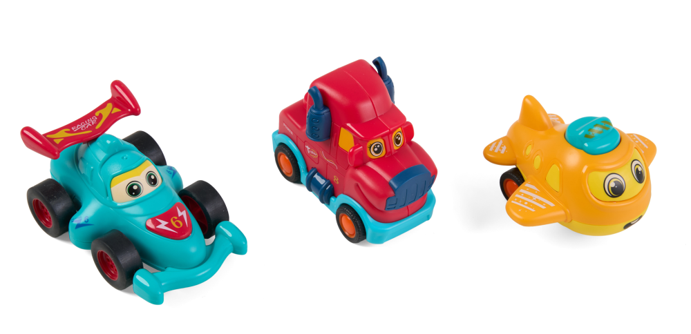 SET 3 VEHICULE ACTIONATE PRIN INERTIE, DIVERSE MODELE SI CULORI, MOMKI [3]