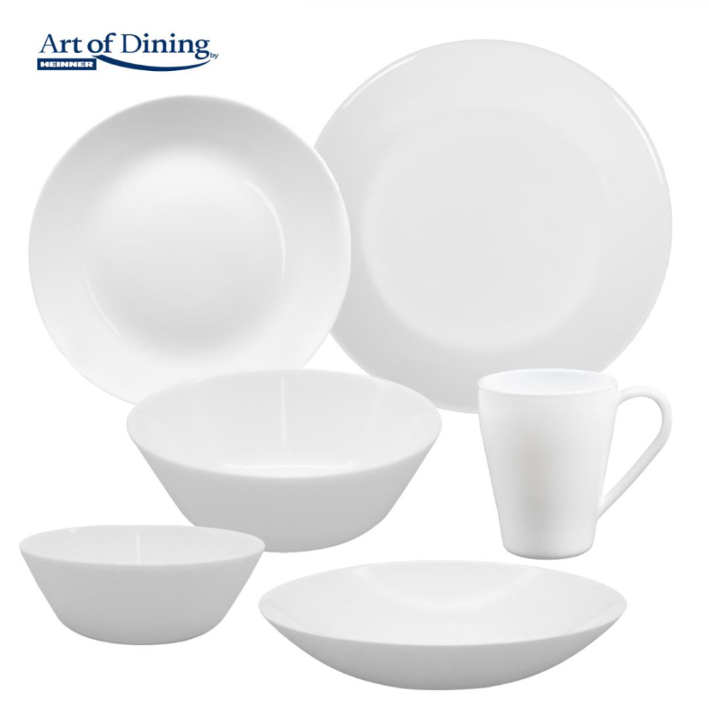 SET 6 BOLURI SALATA OPAL ALB 16 CM, AIDA, ART OF DINING BY HEINNER [3]