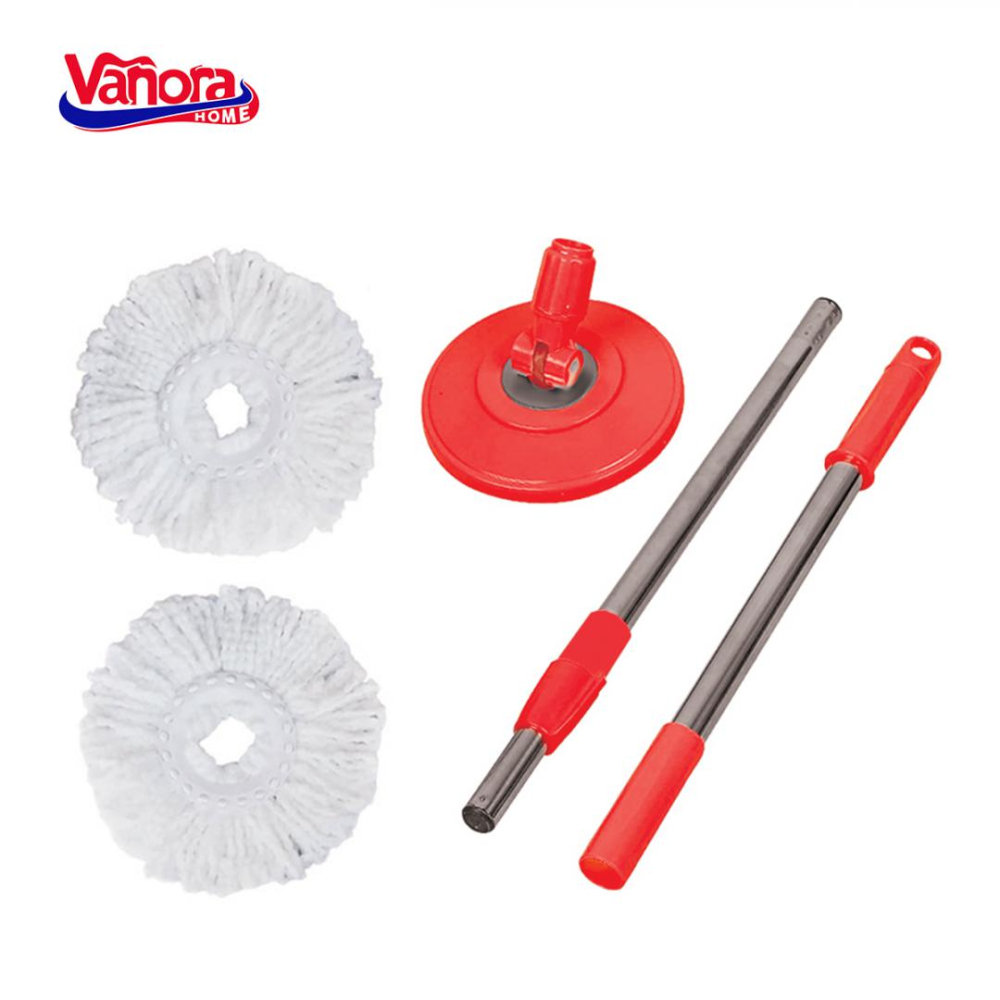 SET CURATENIE CU MOP ROTATIV, CLEAN360, ROSU [6]