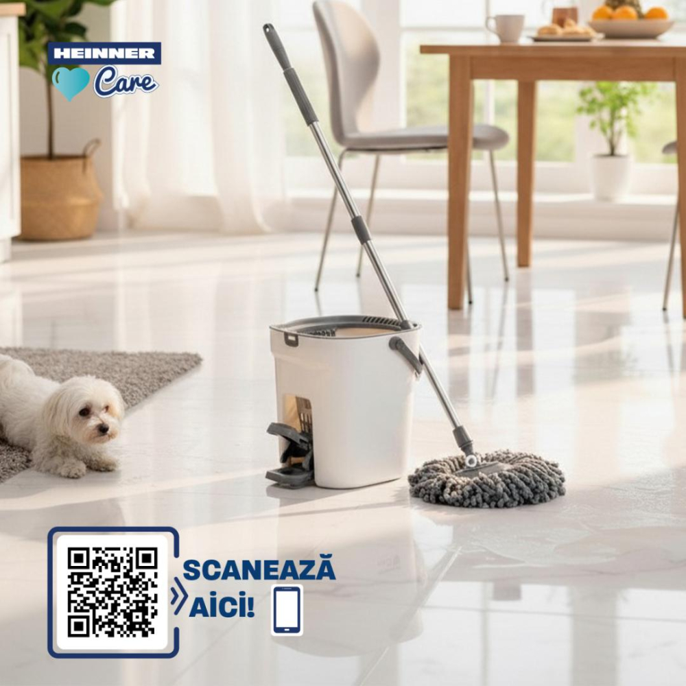 SET CURATENIE CU PEDALA WASH&DRY, CLEAN STEP, GRI [5]