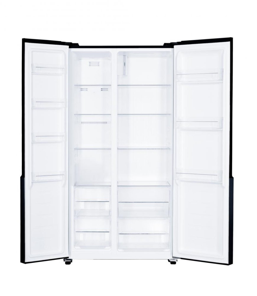 Side by Side HEINNER HSBS-H442NFBKE++, No Frost, 442 L, Clasa E, Negru [2]