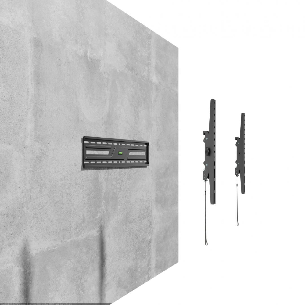 Suport perete TV Serioux 37-86" Tilt 75kg Profil 50mm Material: Otel Finisarea suprafeței: vopsea electrostatica Dimensiune ecran: 37"-86" Compatibilitate VESA: 75x75, 100x100, 100x150, 150x100, 100x2 [9]