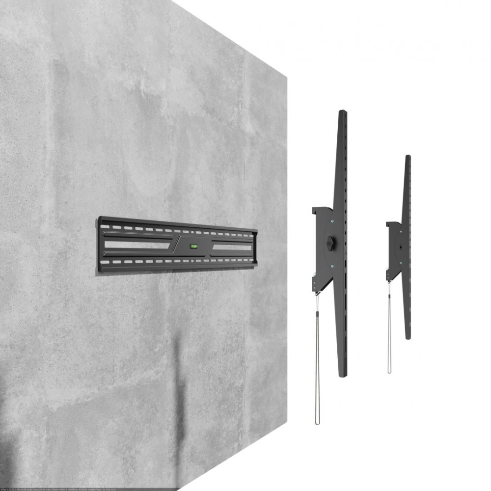 Suport perete TV Serioux 43-100" Tilt 75kg Profil 85mm Material: Otel Finisarea suprafeței: vopsea electrostatica Dimensiune ecran: 43"-100" Compatibilitate VESA: 75x75, 100x100, 100x150, 150x100, 100 [10]