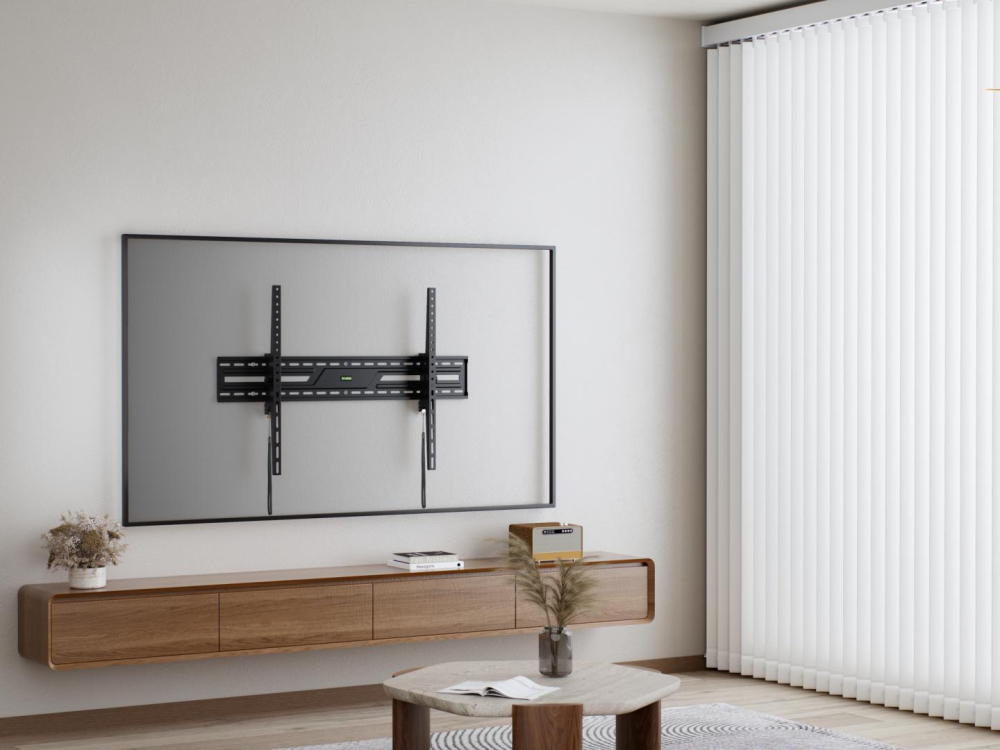Suport perete TV Serioux 43-100" Tilt 75kg Profil 85mm Material: Otel Finisarea suprafeței: vopsea electrostatica Dimensiune ecran: 43"-100" Compatibilitate VESA: 75x75, 100x100, 100x150, 150x100, 100 [11]