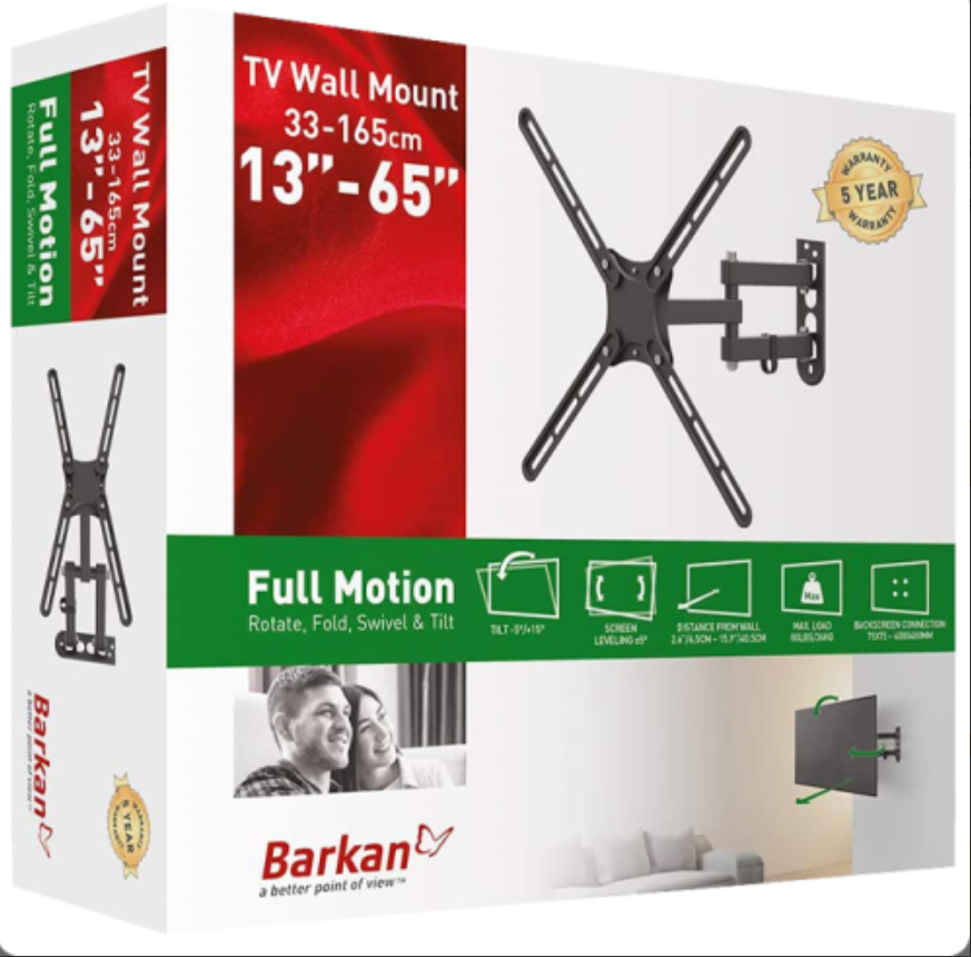 Suport TV Barkan E3433, 65'', perete, VESA Maxim 400x400 mm [2]