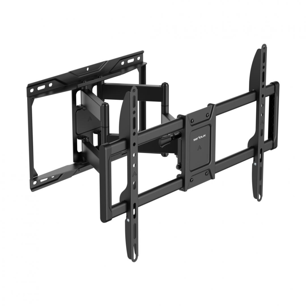 Suport TV Serioux Reglabil 37-90" 75kg Dimensiune ecran 37"-90" VESA Compatible 200x100 - 600x400 Greutate suportata 75kg Profil 70~422mm Interval inclinare +5°~-15° Interval pivotare +60°~-60° Nivel  [2]