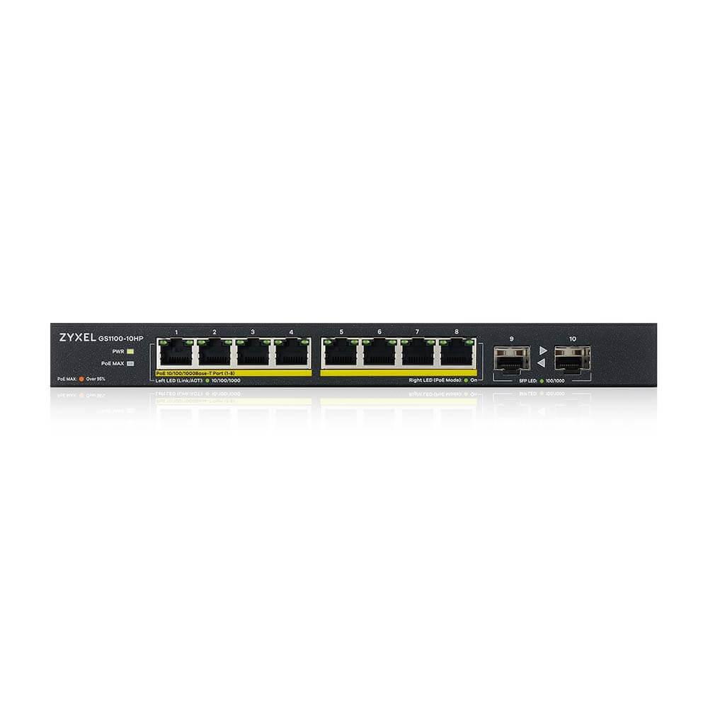 Switch Zyxel GS1100-10HP v2, Gigabit, 8 porturi, PoE [2]
