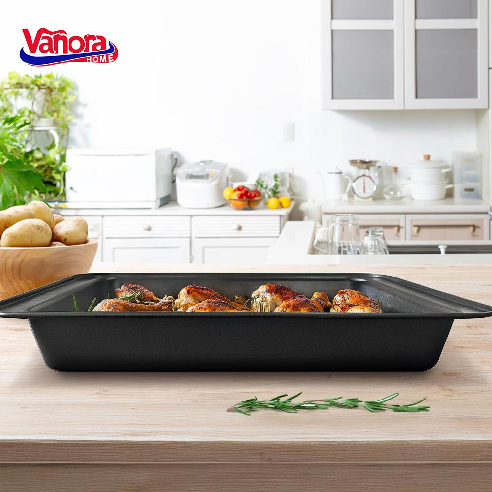 TAVA CUPTOR TEFLON 37X26X5 CM, EASY BAKE, VANORA HOME [3]