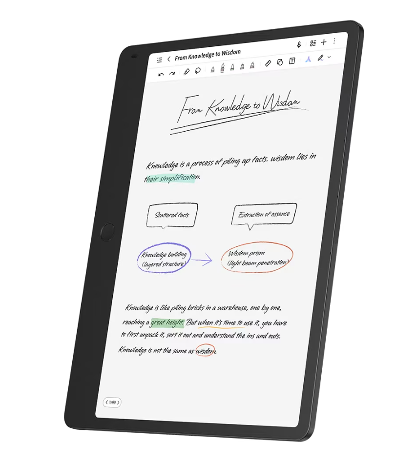 Tableta TCL NOTE A1 NXTPAPER, 11.5" Paper-Like, 256GB, WiFi, Aerolite Gray + Husa Flip + T-Pen [4]