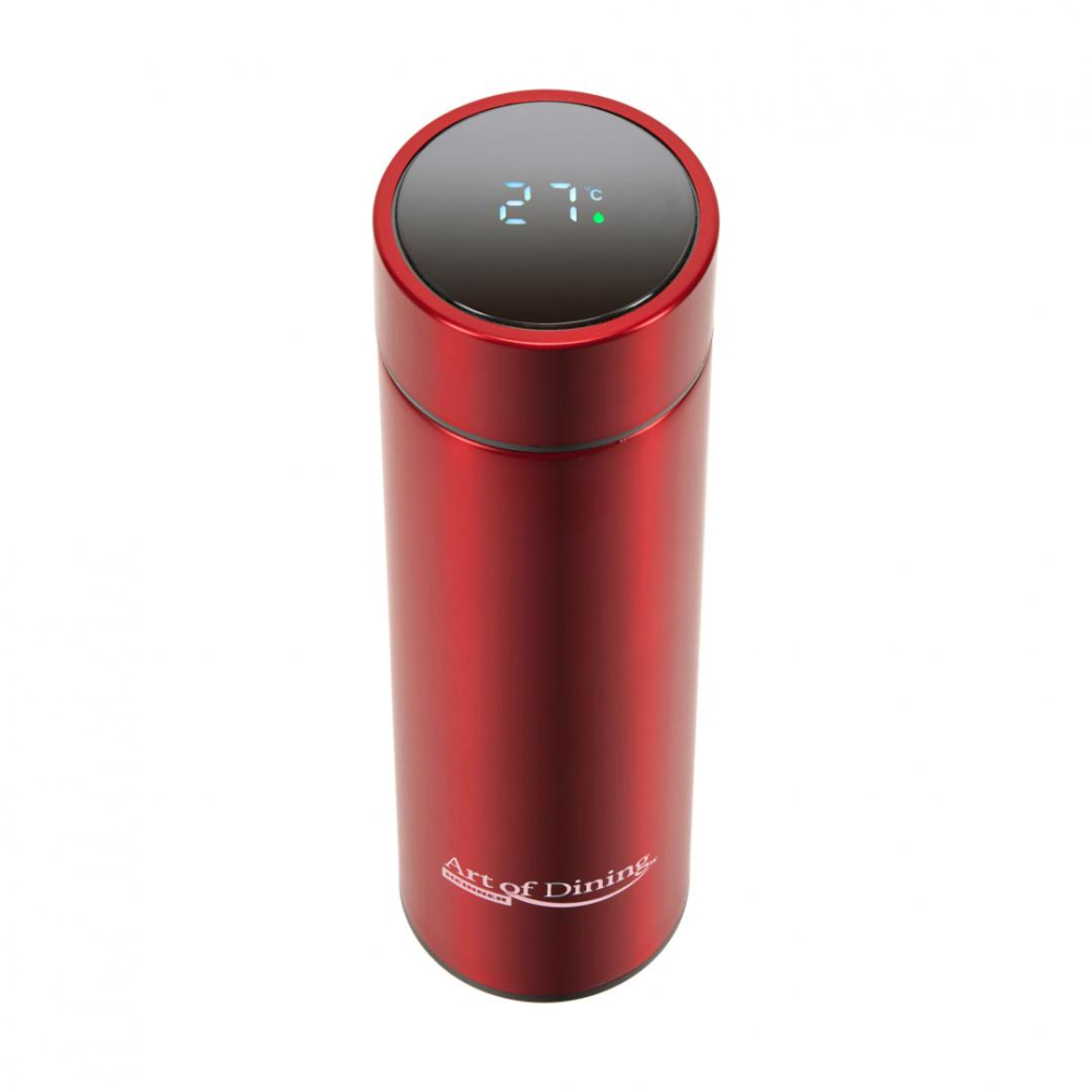 TERMOS INOX 450 ML,INDICATOR LED TEMPERATURA, ART OF DINING BY HEINNER (mix 3 culori in bax, 4 albastre, 4 negre, 4 rosii) [5]