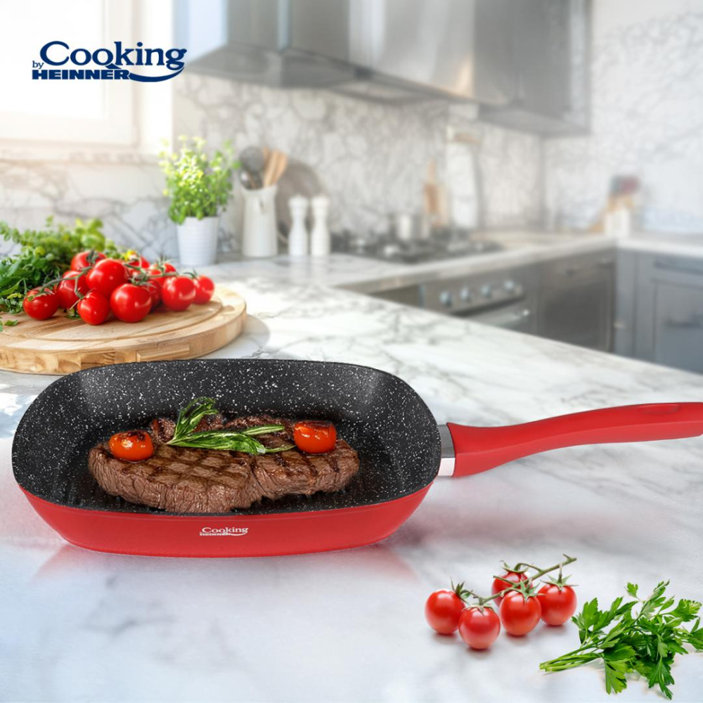 TIGAIE GRILL ALUMINIU FORJAT 28x4CM, RED STONE, COOKING BY HEINNER [4]