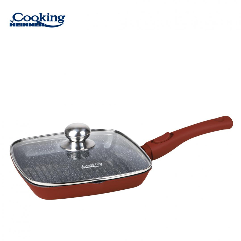 TIGAIE GRILL ALUMINIU TURNAT+CAPAC 24x4 CM,CALABRIA, COOKING BY HEINNER [2]