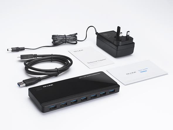 Hub USB TP-Link UH720, USB-A, 7 porturi, Negru [4]