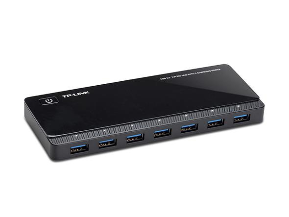 Hub USB TP-Link UH720, USB-A, 7 porturi, Negru [2]