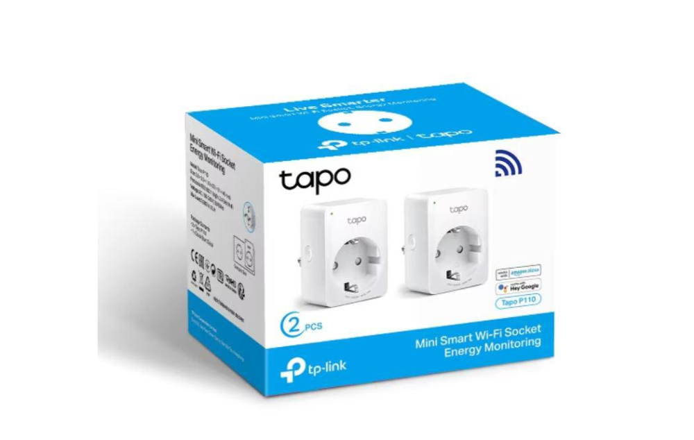 TP-Link MINI SMART WI-FI SOCKET TAPO P110(2-PACK), Protocol: IEEE 802.11b/g/n, Bluetooth 4.2 (doar pentru onboarding), 2.4 GHz, Cerințe de sistem: Android 4.4 sau o versiune mai recentă, iOS 9.0 sau o [3]