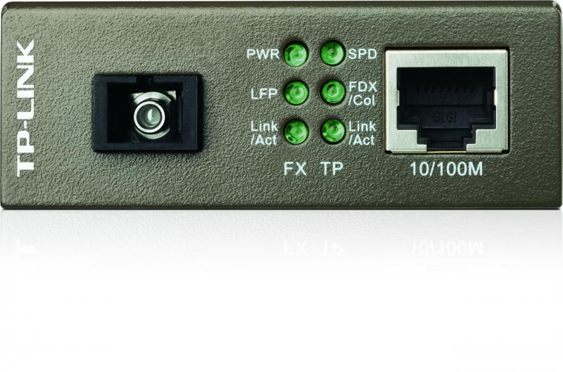"Omada 10/100 Mbps RJ45 to 100 Mbps Single-mode SC WDM Bi-Directional Fiber Converter PORT: 1× 100Mbps SC Port, 1× 10/100M RJ45 Port (Auto MDI/MDIX) SPEC: Full-duplex, Tx:1550 nm, Rx:1310 nm, Up to 20 [3]