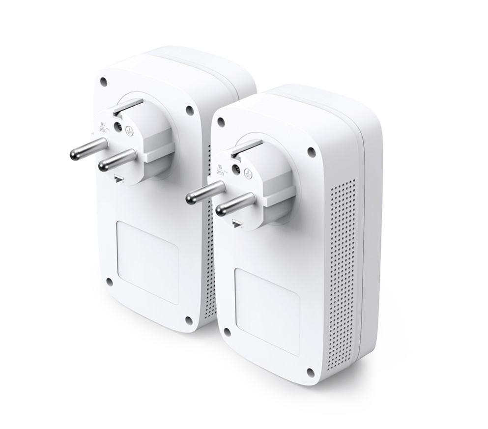 TP-Link AV1200 Gigabit Passthrough Powerline Starter Kit, TL-PA8010PKIT, HomePlug AV2, HomePlug AV, IEEE1901, IEEE802.3, IEEE802.3u,IEEE802.3ab, 1*Gigabit Ethernet Port, Power Socket, Pair Button, PWR [2]