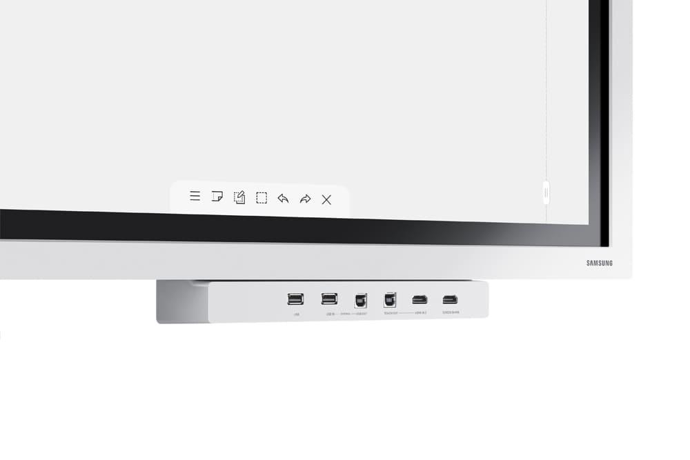 Tray conectivitate pentru display interactiv SAMSUNG Flip 2 55"/65"; HDMI Out, Conectivitate NFC pentru proiectarea telefonului pe display; aduce mufele din spate in fata pentru convenienta. [3]