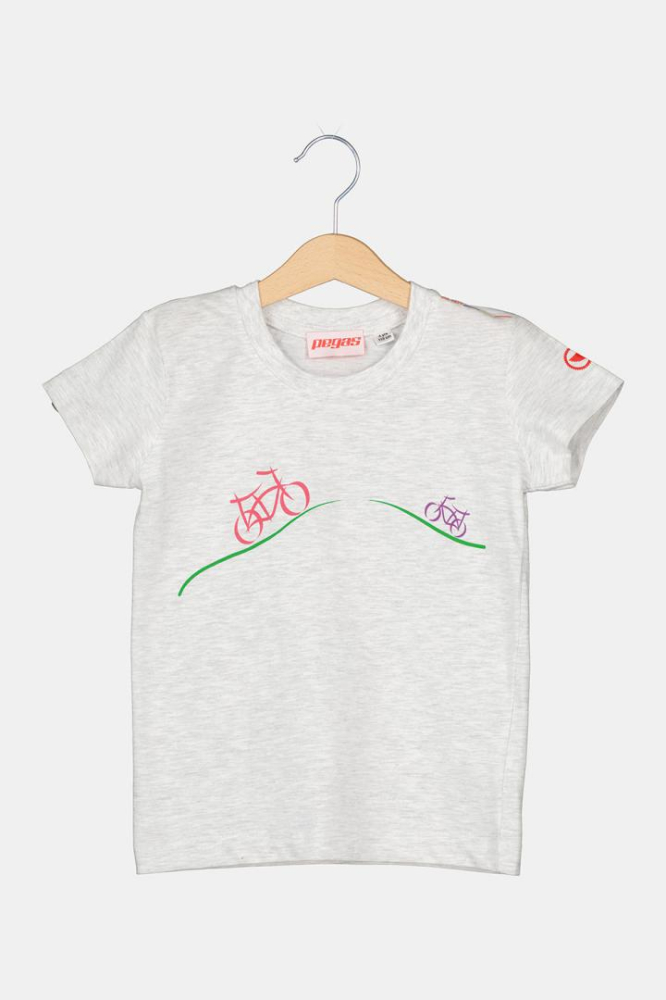 TRICOU CASUAL BICICLETE FAMILIE COPII LIGHT GREY-L [3]