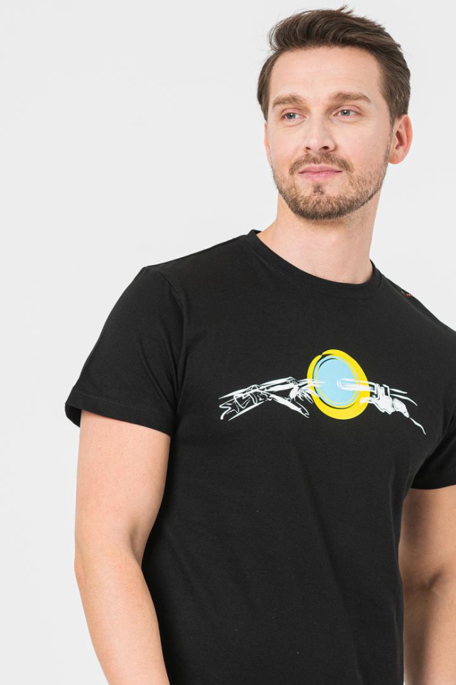 TRICOU CASUAL MANA BICICLETA BARBATI BLACK-S [4]