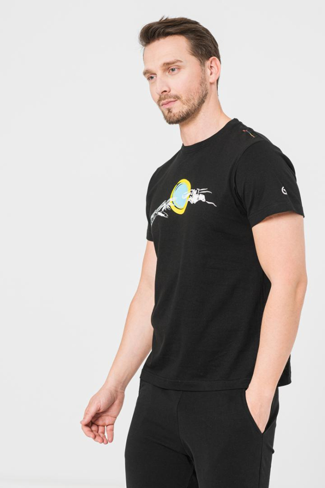 TRICOU CASUAL MANA BICICLETA BARBATI BLACK-S [2]