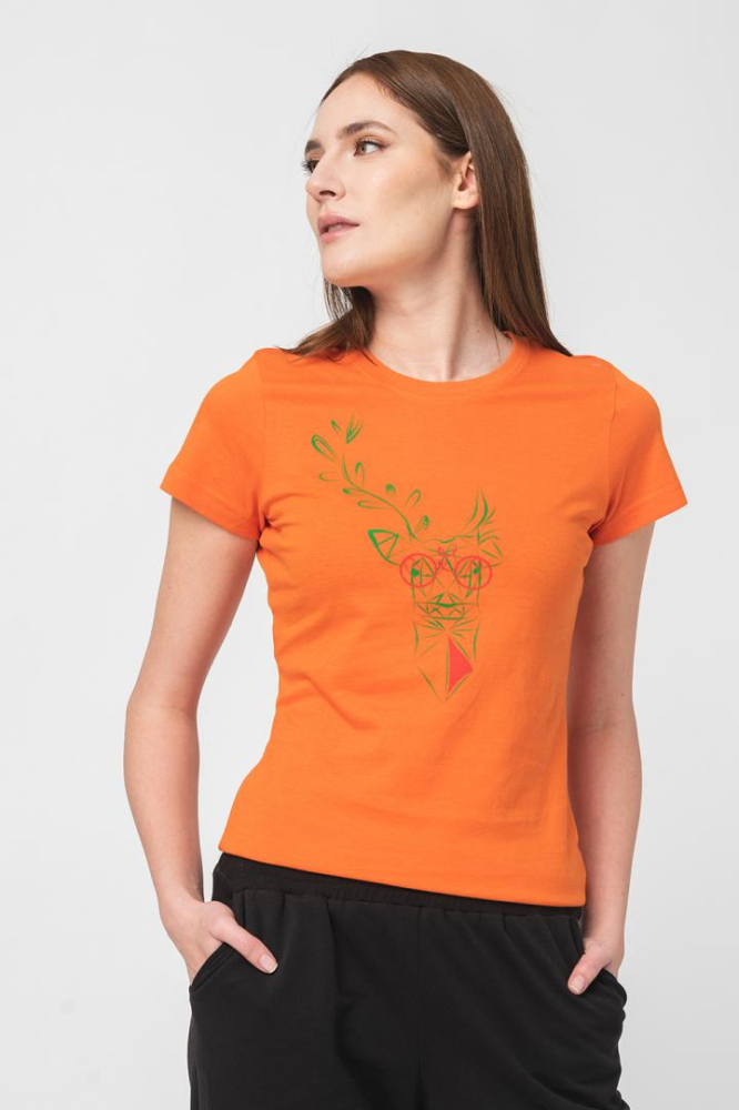 TRICOU CERB FAMILIE FEMEI ORANGE-XS [4]
