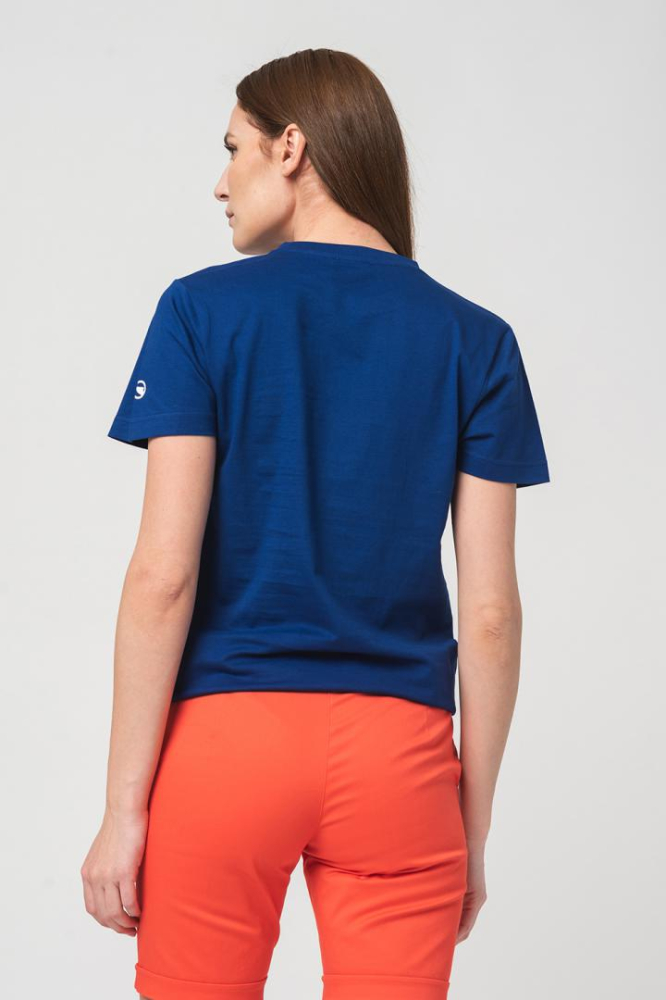 TRICOU LOGO MULTICOLOR FEMEI ROYAL BLUE-L [3]