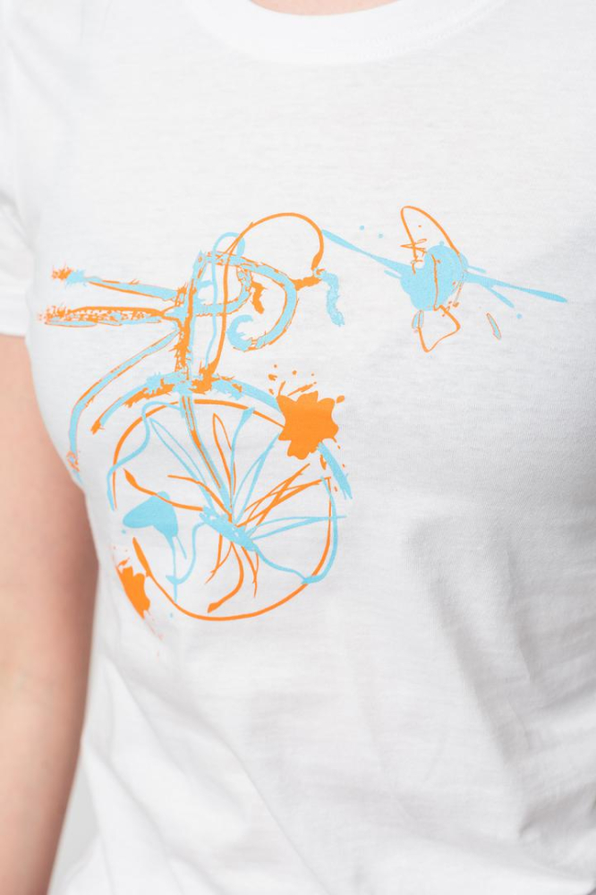 TSHIRT CASUAL F BICICLETA COLOR WHITE-L [6]