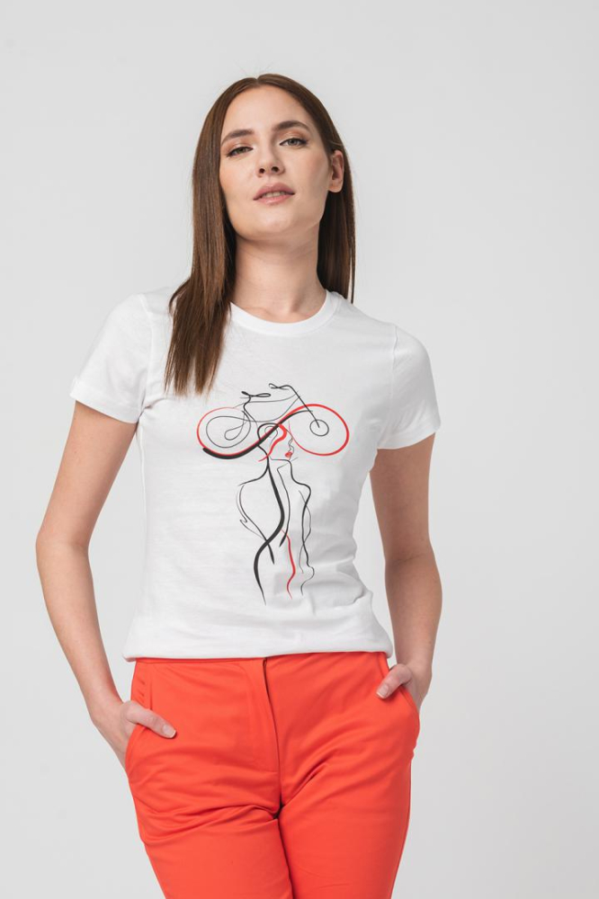 TSHIRT CASUAL F DOAMNA CU... WHITE-L [2]
